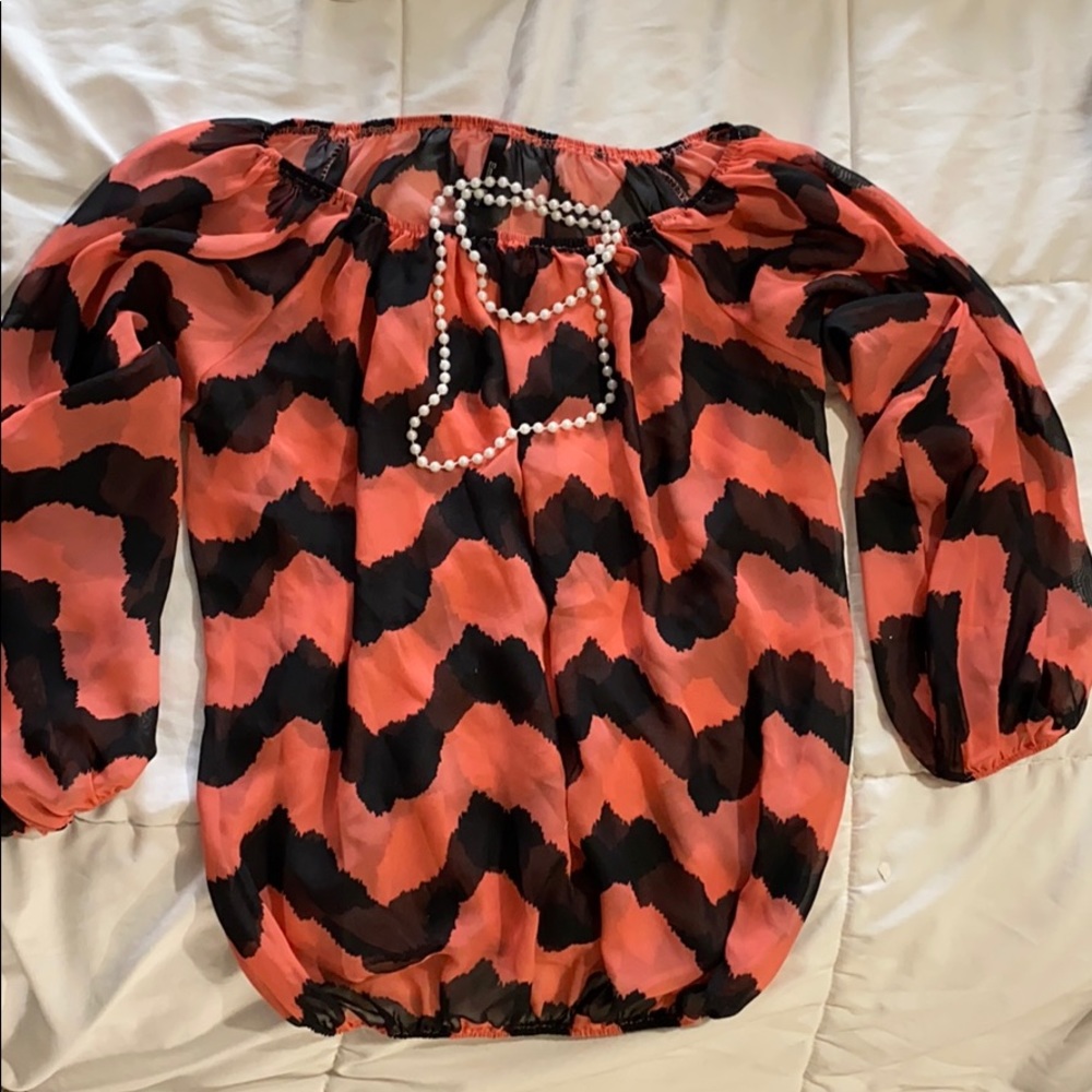 Sheer flowy shirt